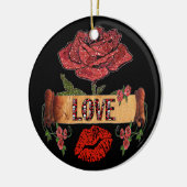 RABロカビリーバララブ&リップスティック セラミックオーナメント (左)