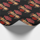 RABロカビリーバララブ&リップスティック ラッピングペーパー (角)