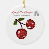 RABロカビリーブリーさくらんぼキス セラミックオーナメント (裏面)