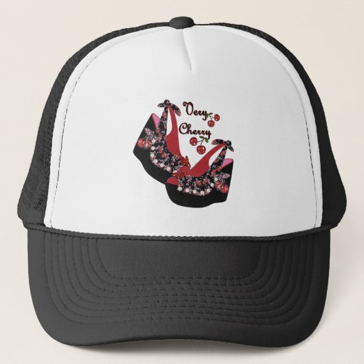 RABロカビリーブリーさくらんぼシューズ キャップ (正面)