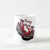 RABロカビリーブリーさくらんぼシューズ コーヒーマグカップ (中央)