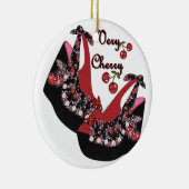 RABロカビリーブリーさくらんぼシューズ セラミックオーナメント (右)