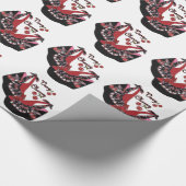 RABロカビリーブリーさくらんぼシューズ ラッピングペーパー (角)