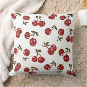 RABロカビリーヴェリさくらんぼさくらんぼオンホワイト クッション (ブランケット)