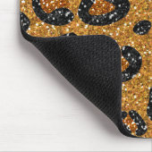 RABロカビリー金ゴールドヒョウ印刷シュガースカル マウスパッド (コーナー)