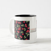 rab billyロカビリーレッドさくらんぼオンブラックギフト ツートーンマグカップ (正面左)