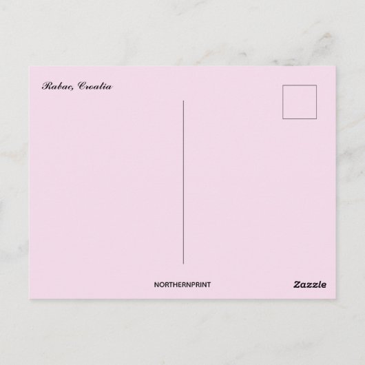 Rabac Croatia ポストカード (裏面)