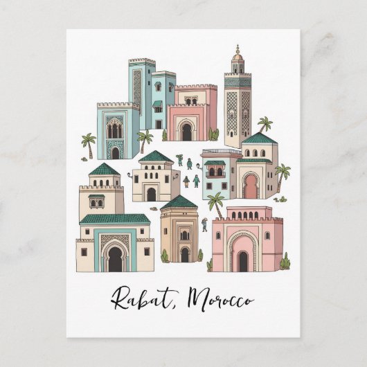 Rabat Morocco Travel Postcard ポストカード (正面)