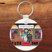 Rabbi – 男性マンガ(PrintedPerfection.com) キーホルダー (正面)