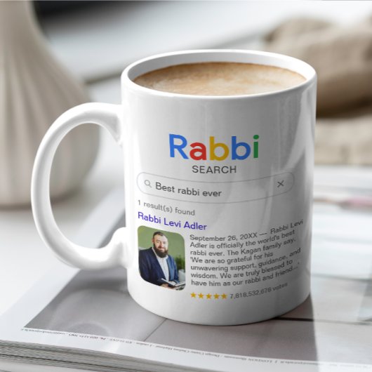 Rabbi Ever 最高の Search Result写真とメッセージ コーヒーマグカップ