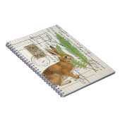 Rabbit フランスの with Phends Spiral Journal Notebook ノートブック (右側)