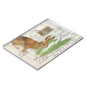 Rabbit フランスの with Phends Spiral Journal Notebook ノートブック (左側)