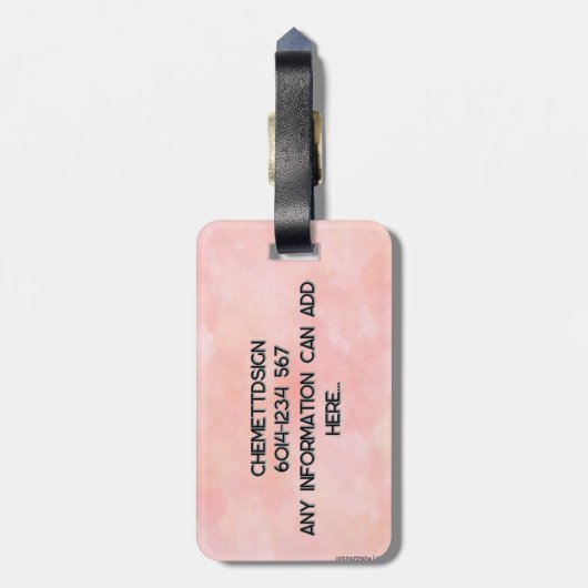 Rabbit 01 Kids ラゲッジタグ (裏面縦)