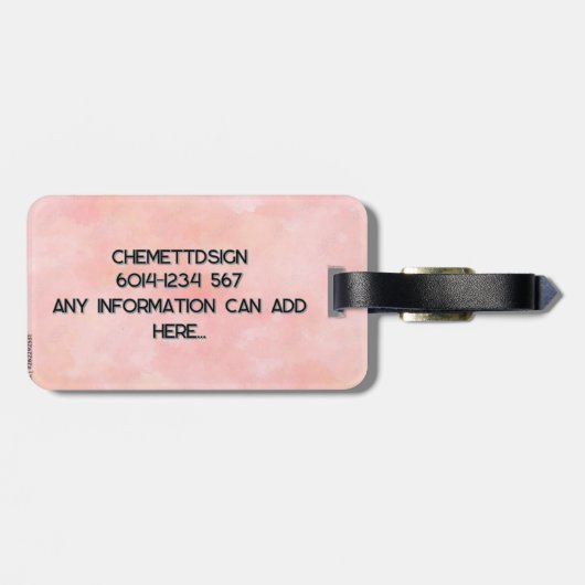 Rabbit 01 Kids ラゲッジタグ (裏面横)