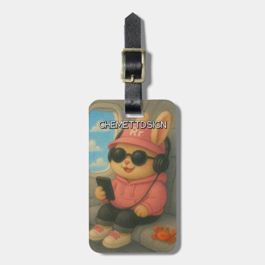 Rabbit 02 Kids ラゲッジタグ (正面縦)