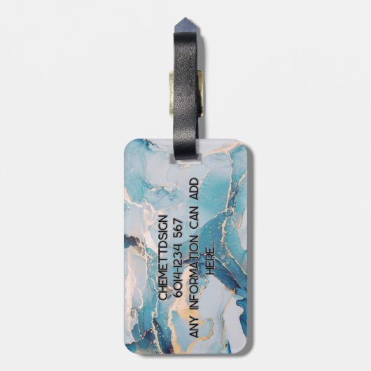 Rabbit 02 Kids ラゲッジタグ (裏面縦)