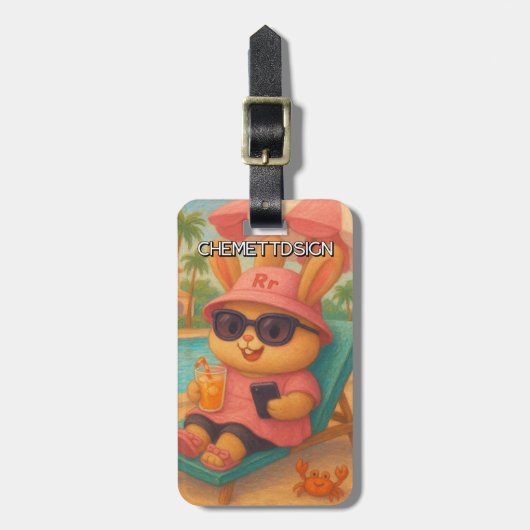 Rabbit 03 Kids ラゲッジタグ (正面縦)