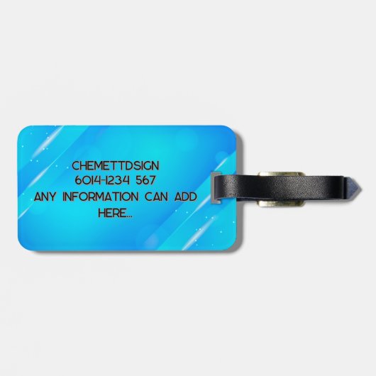 Rabbit 03 Kids ラゲッジタグ (裏面横)