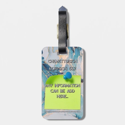 Rabbit 04 Kids ラゲッジタグ (裏面縦)