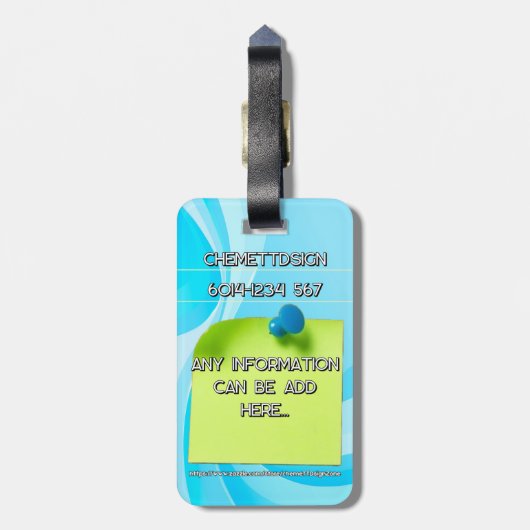 Rabbit 05 Kids ラゲッジタグ (裏面縦)