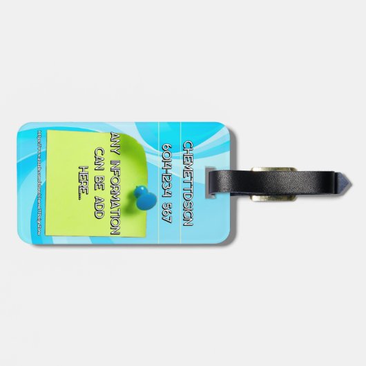 Rabbit 05 Kids ラゲッジタグ (裏面横)