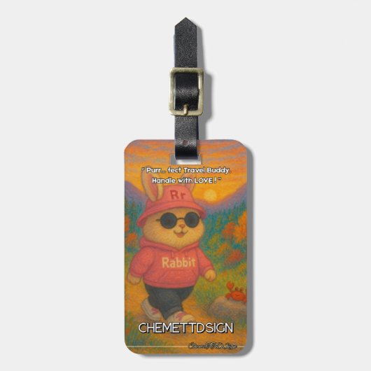 Rabbit 06 Kids ラゲッジタグ (正面縦)