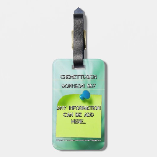 Rabbit 06 Kids ラゲッジタグ (裏面縦)