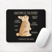 Rabbit Anatomy Bunny Lover Animal Pet Owner  マウスパッド (マウス)
