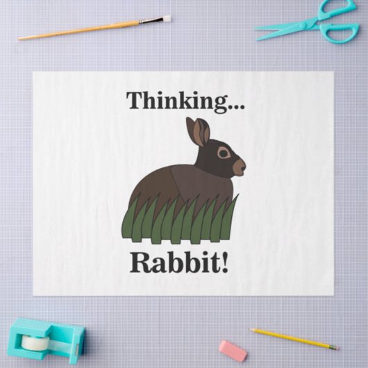 Rabbit Animal Bunny 薄葉紙 (クラフト)