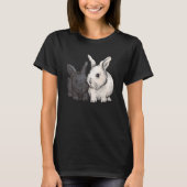 Rabbit Animal Motif Animal Print Rabbit_1 Tシャツ (正面)