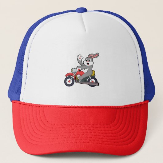 Rabbit asバイクもしくは自転車に乗る人with Motorcycle.PNG キャップ (正面)