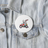 Rabbit asバイクもしくは自転車に乗る人with Motorcycle.PNG 缶バッジ (インサイチュ)