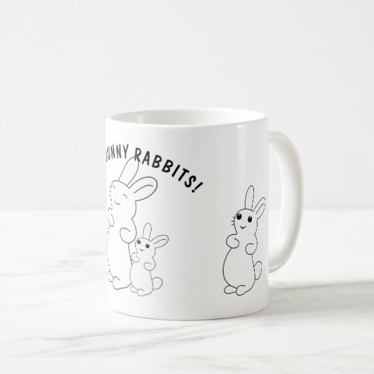 Rabbit Awareness Week コーヒーマグカップ (正面右)