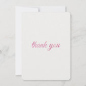 Rabbit Blowing Pink Bubble gum Thank you サンキューカード (裏面)