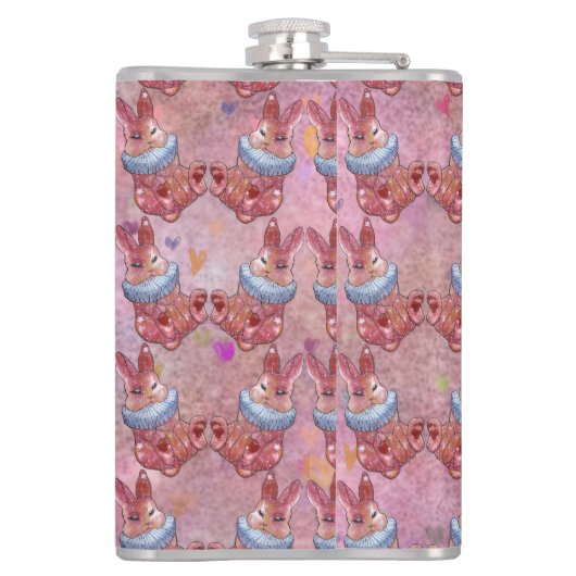 Rabbit Bunny named Ladybug Candy Jar フラスク (裏面)