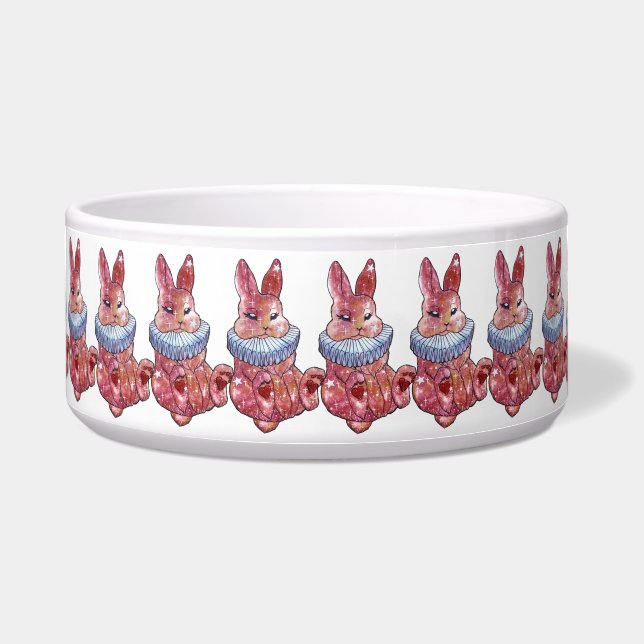 Rabbit Bunny named Ladybug Candy Jar ボウル (正面)