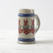 Rabbit Bunny named Ladybug Mug ビールジョッキ (正面右)