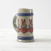 Rabbit Bunny named Ladybug Mug ビールジョッキ (正面左)