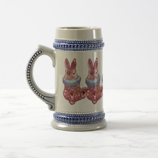 Rabbit Bunny named Ladybug Mug ビールジョッキ (左)