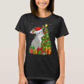 Rabbit Bunny Xmas Holiday Santa Bunny Christmas Tシャツ (正面)