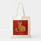 Rabbit Chinese Zodiac Horoscope Constellation Sign トートバッグ (裏面)