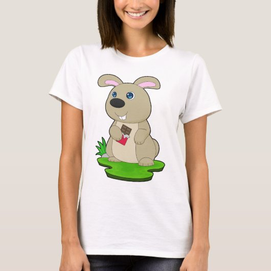Rabbit Chocolate bar Tシャツ (正面)