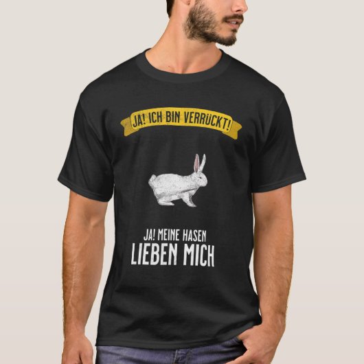 Rabbit Crazy & Rabbit Love Me Tシャツ (正面)