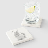 Rabbit Day ストーンコースター (横)