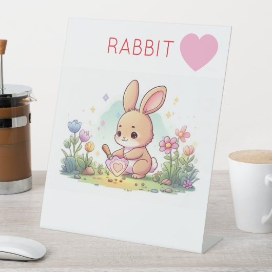 Rabbit design 台座サイン (インサイチュ)