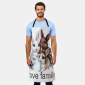 Rabbit family  エプロン (着用した状態)