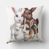 Rabbit family  クッション (裏面)