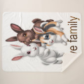 Rabbit family  シェルパブランケット (正面(横))