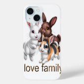Rabbit family Case-Mate iPhoneケース (裏面)