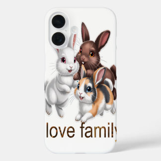 Rabbit family  iPhone 16ケース